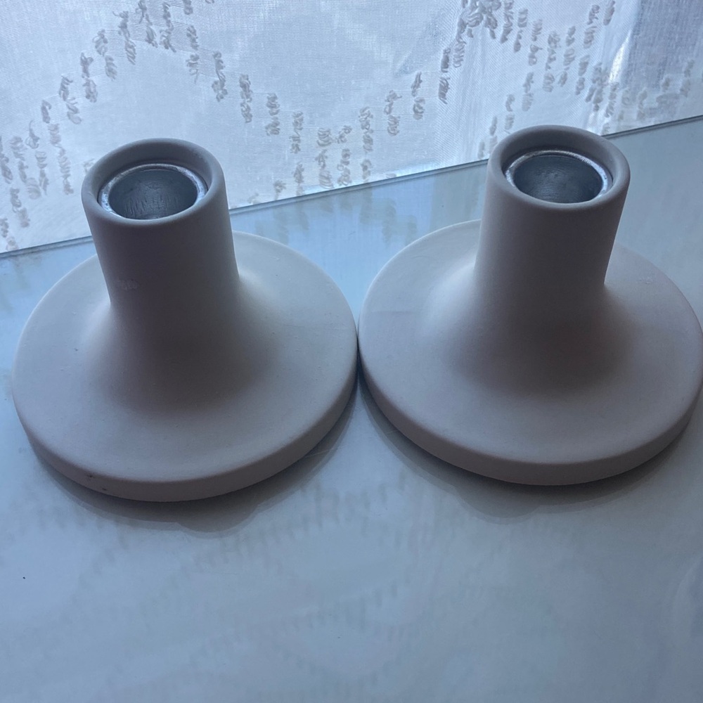 Elegant Cream Candle Holders